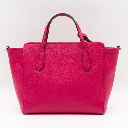 Swing Mini Pink Leather Crossbody Bag