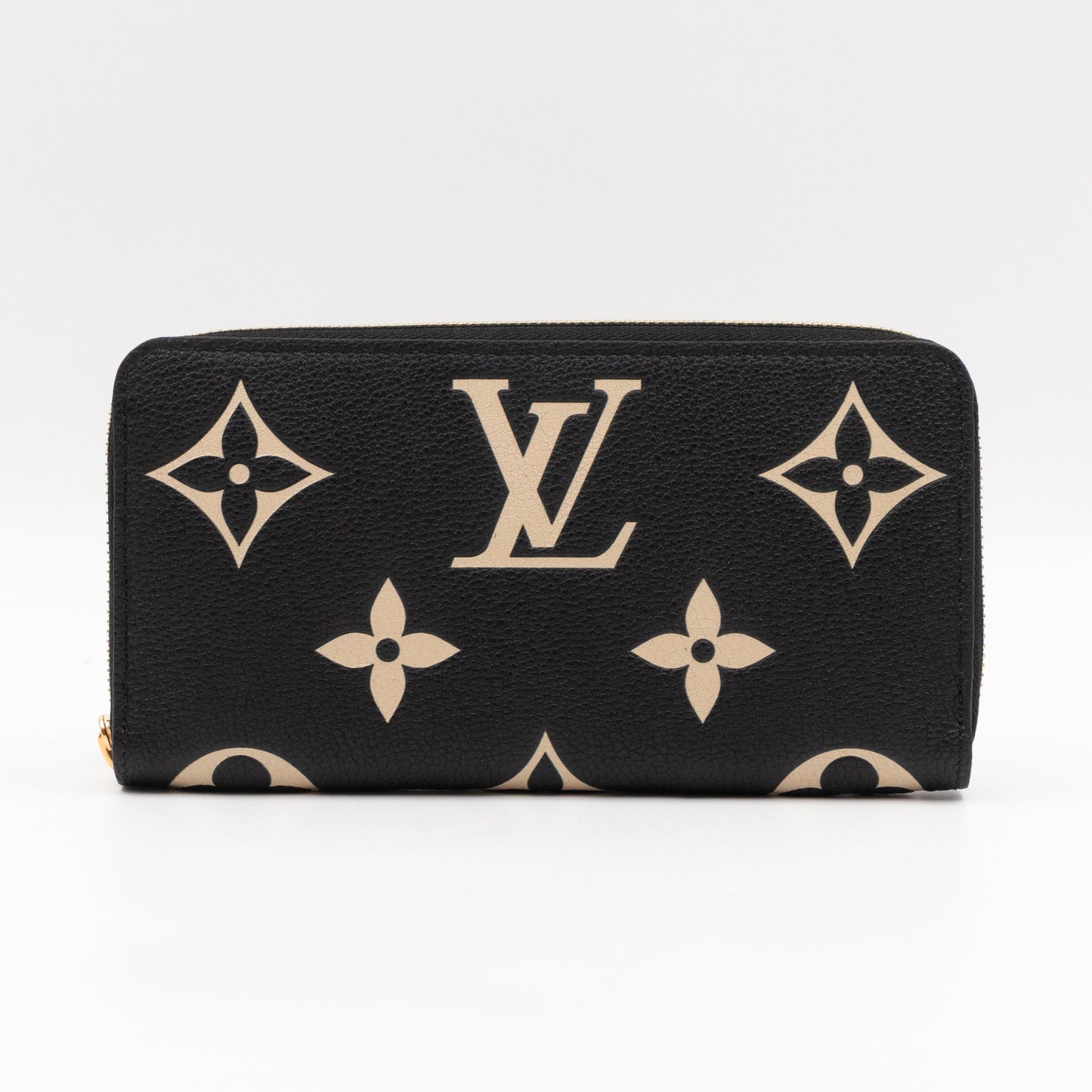 Zippy Wallet Black Monogram Empreinte Bi-color
