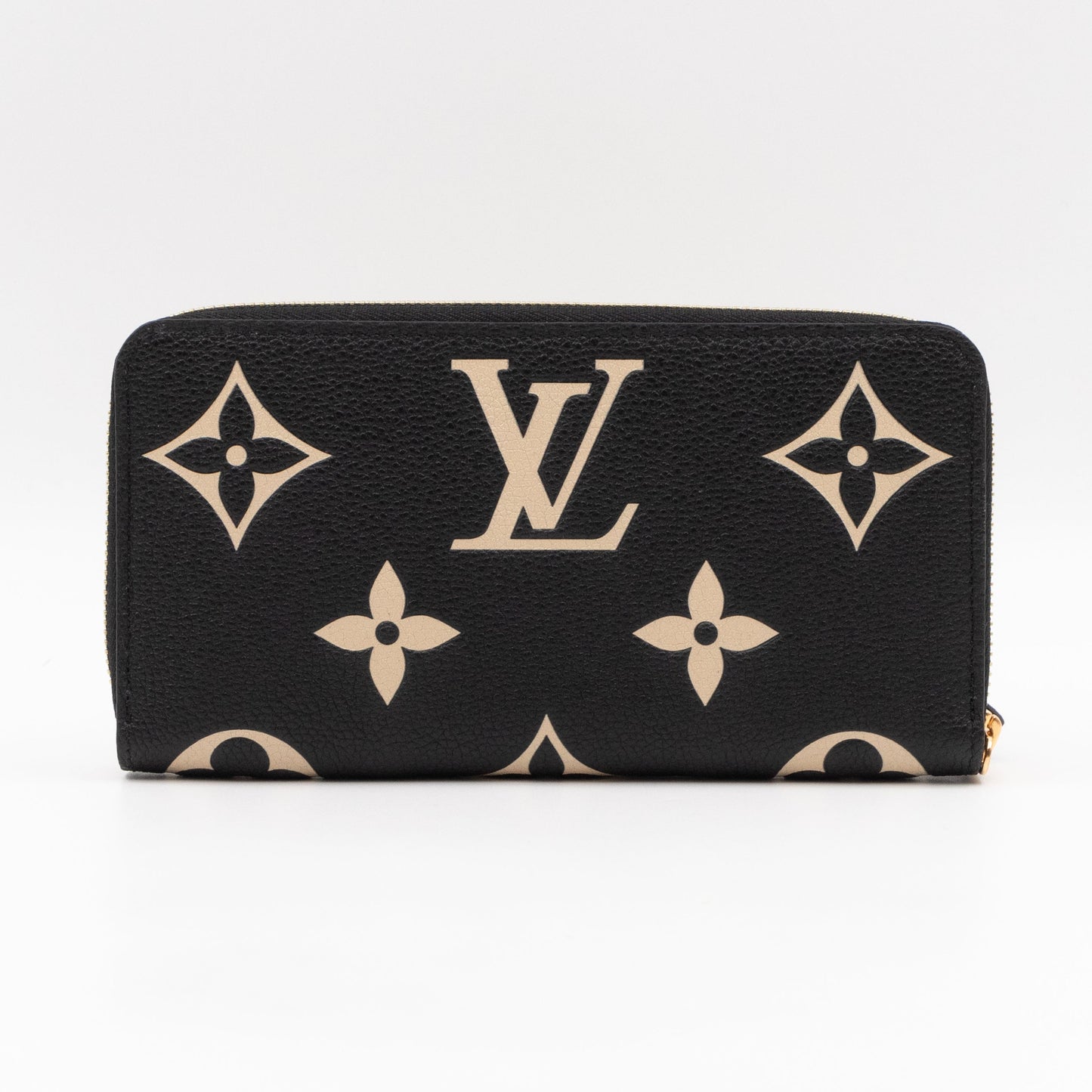 Zippy Wallet Black Monogram Empreinte Bi-color
