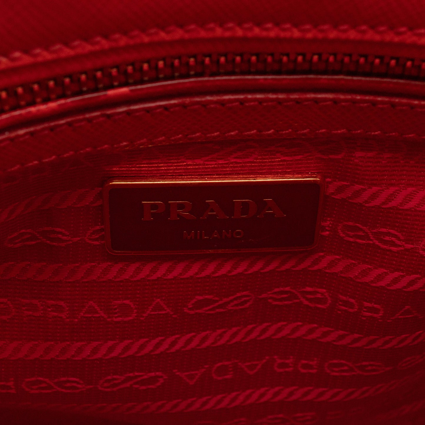 Galleria Small Double Zip Fiery Red Saffiano