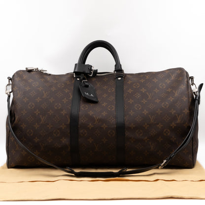 Louis-vuitton Keepall 55 Bandouliere Monogram Macassar