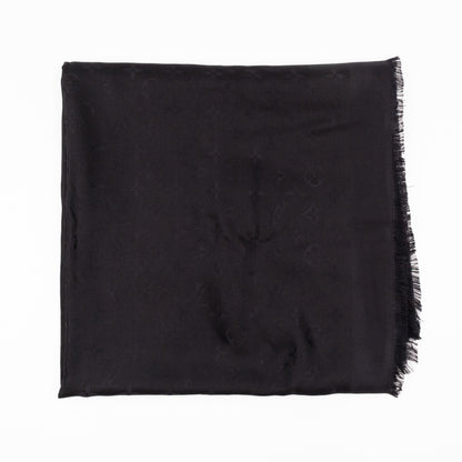 Monogram Shawl Black