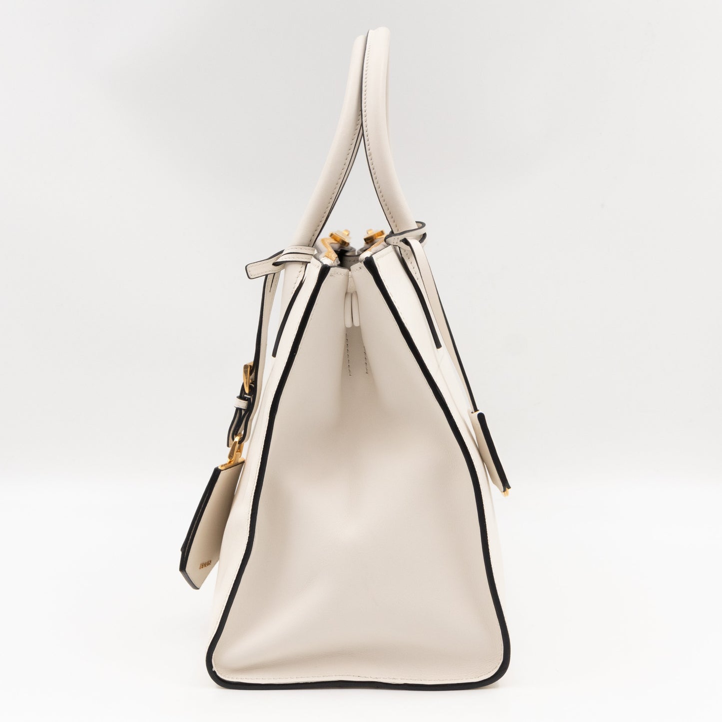 Paradigme Bag White Greche Saffiano City Calfskin