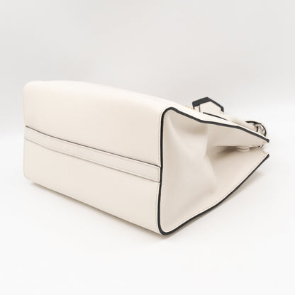 Paradigme Bag White Greche Saffiano City Calfskin