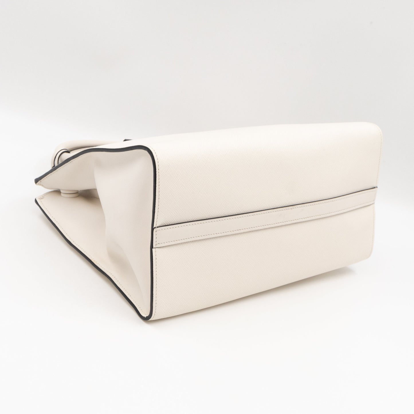 Paradigme Bag White Greche Saffiano City Calfskin