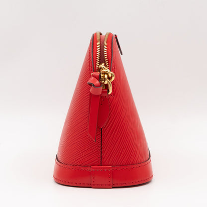 Alma Mini Chain Epi Leather Red
