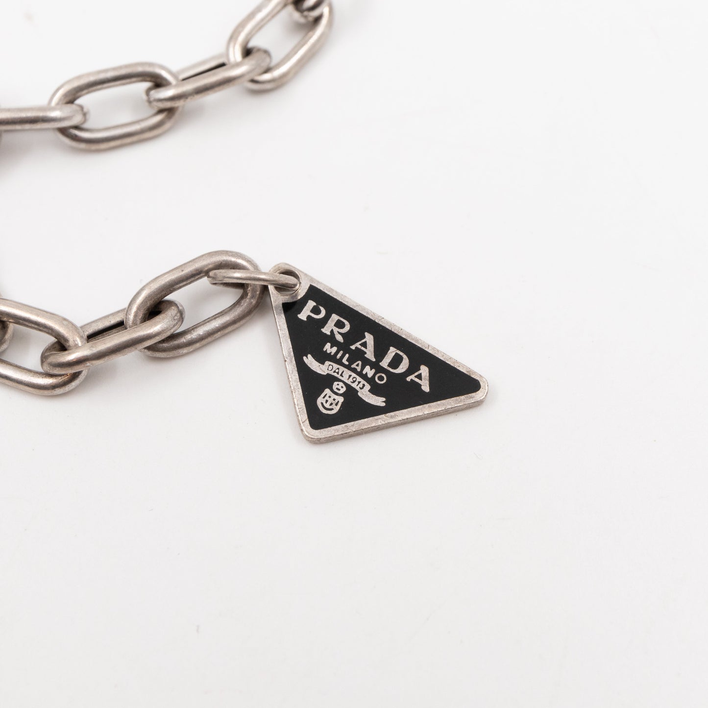 Triangle Charm Logo Bracelet 925 Silver