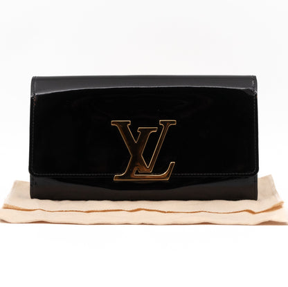 Louise Wallet Black Vernis