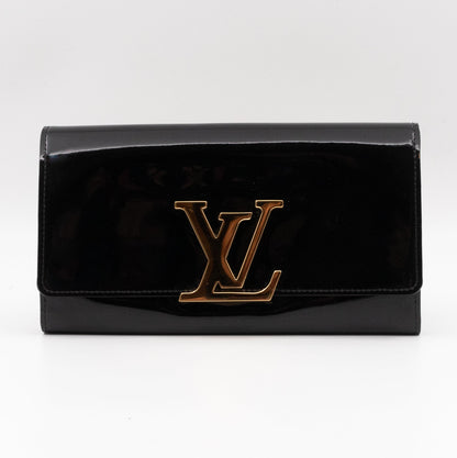 Louise Wallet Black Vernis