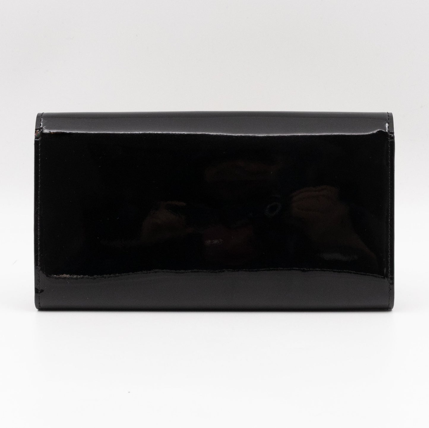 Louise Wallet Black Vernis