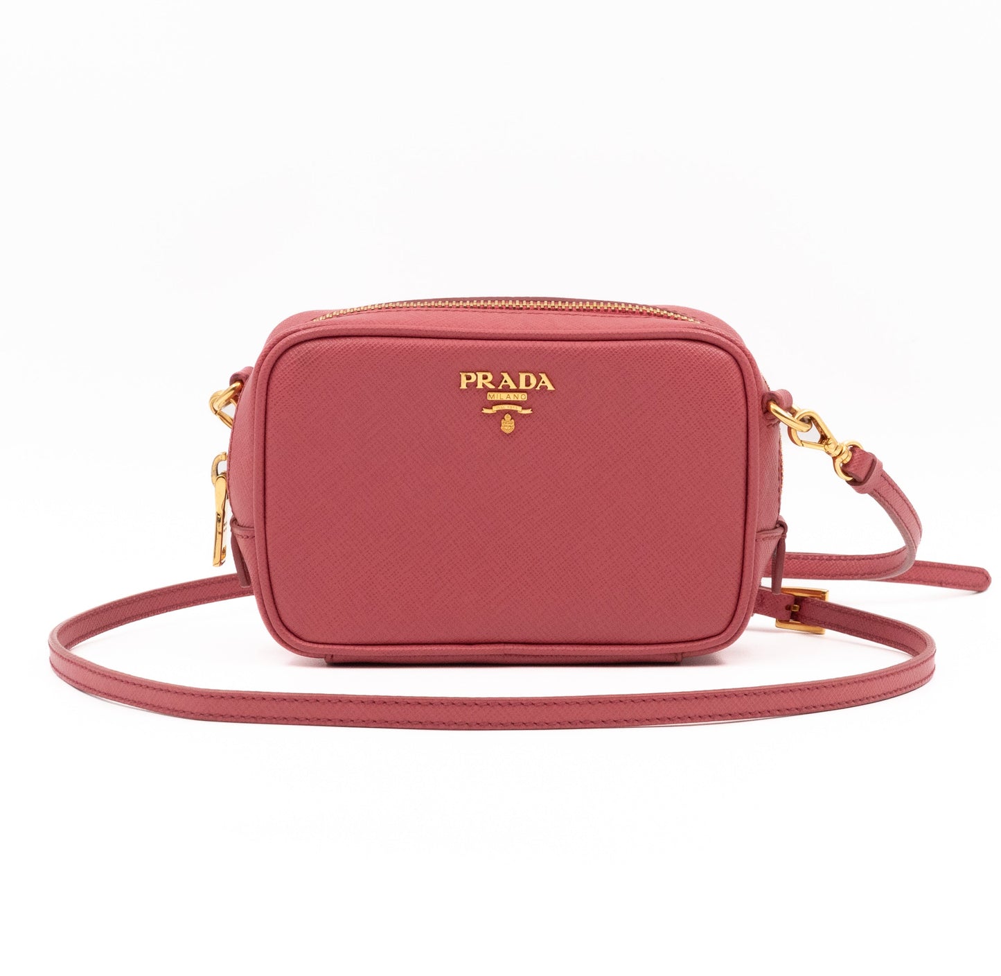 Camera Bag Pink Leather