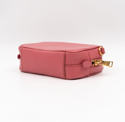 Camera Bag Pink Leather