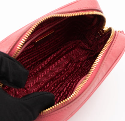 Camera Bag Pink Leather
