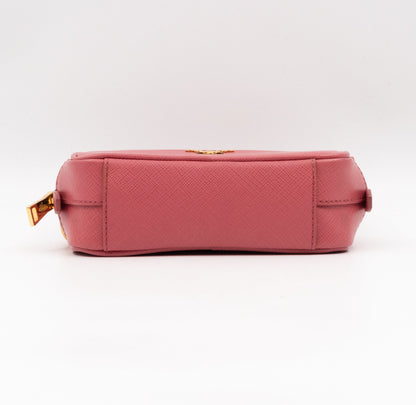 Camera Bag Pink Leather