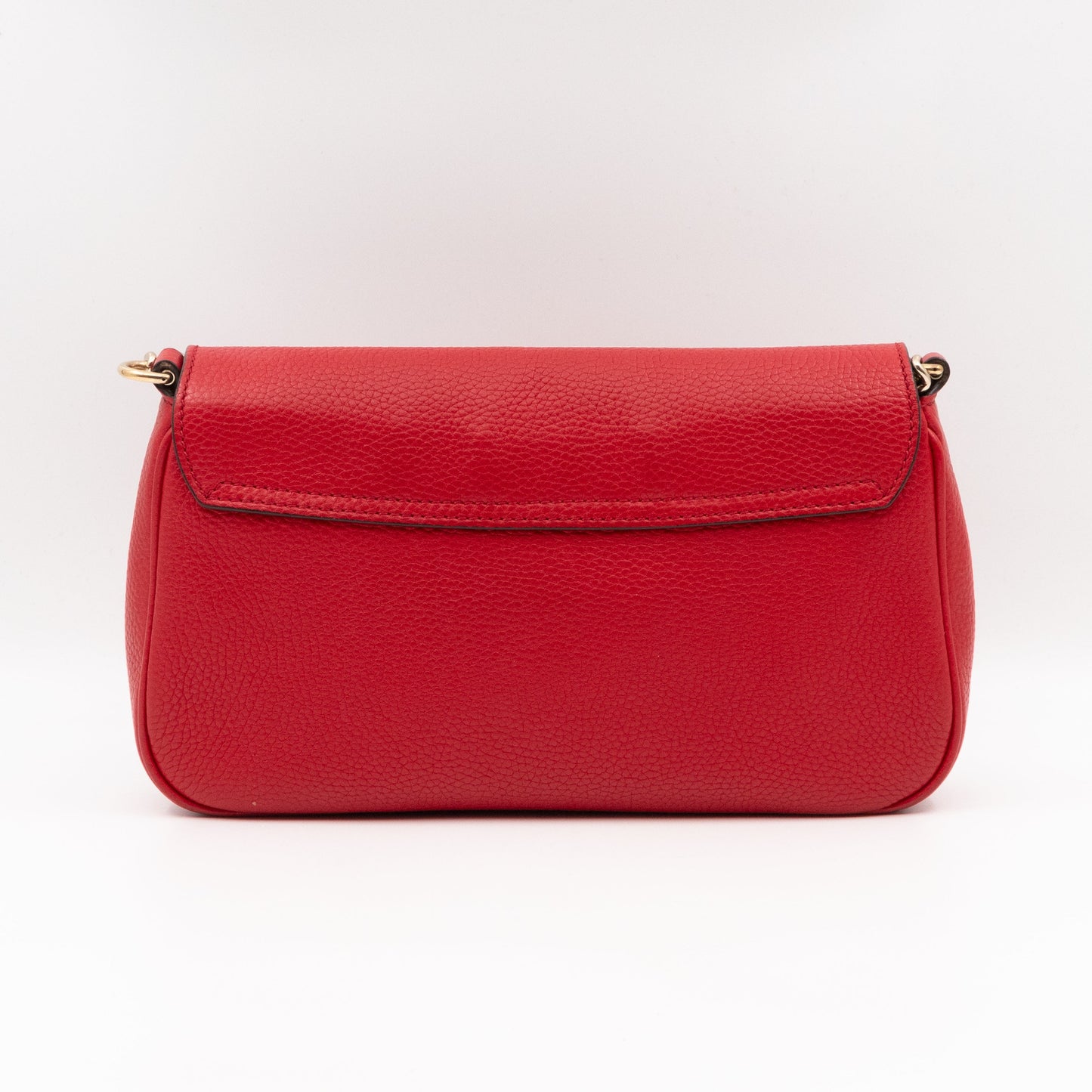 Soho Flap Chain Bag Red Leather