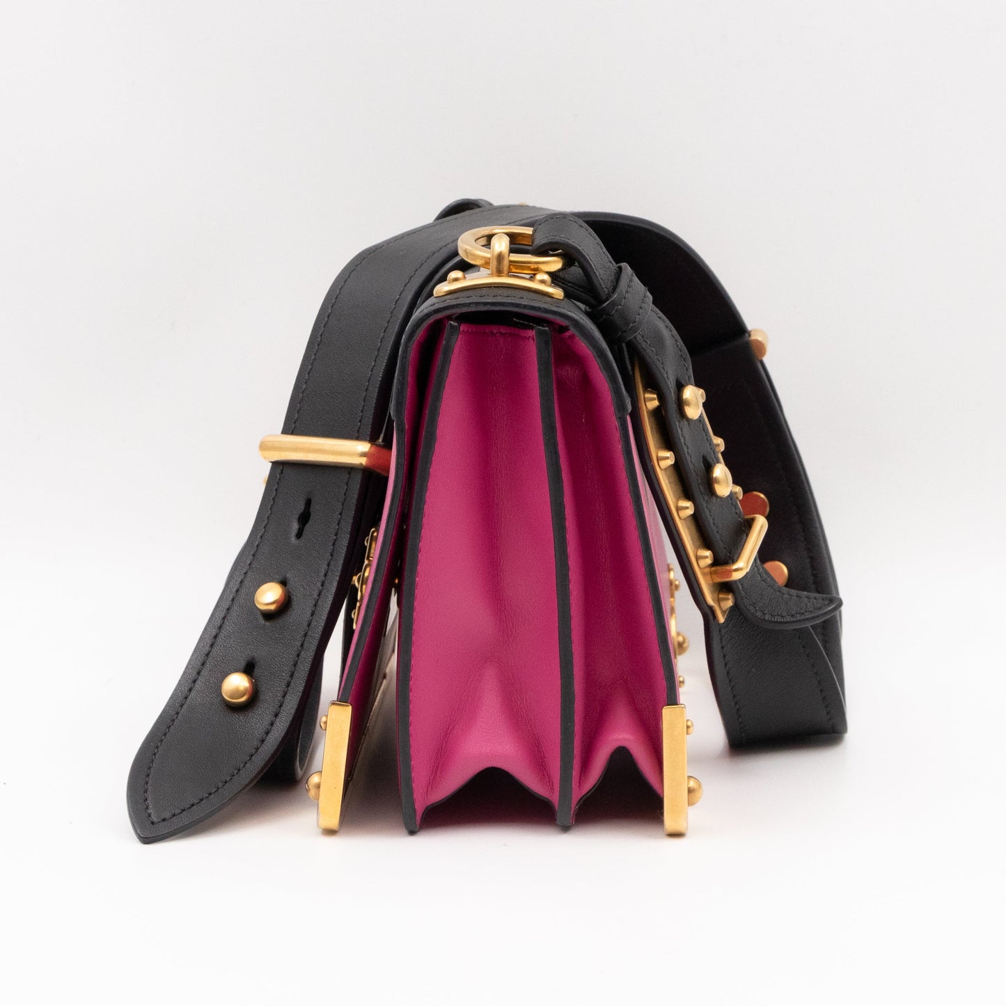 Cahier Pink & Black Leather