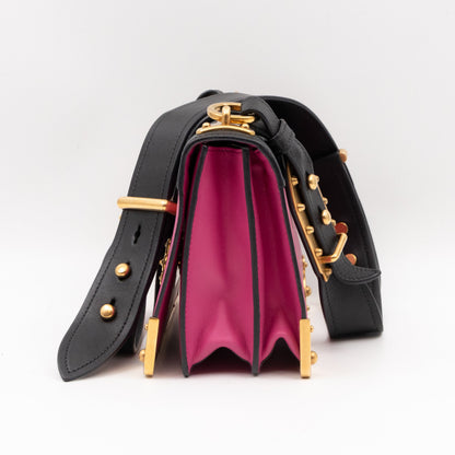 Cahier Pink & Black Leather