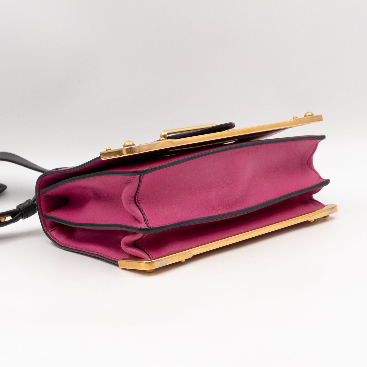 Cahier Pink & Black Leather