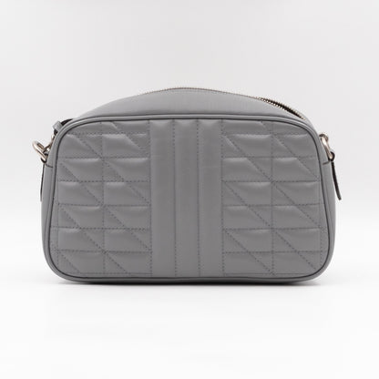 GG Marmont Small Deep Grey Matelasse Aria Leather