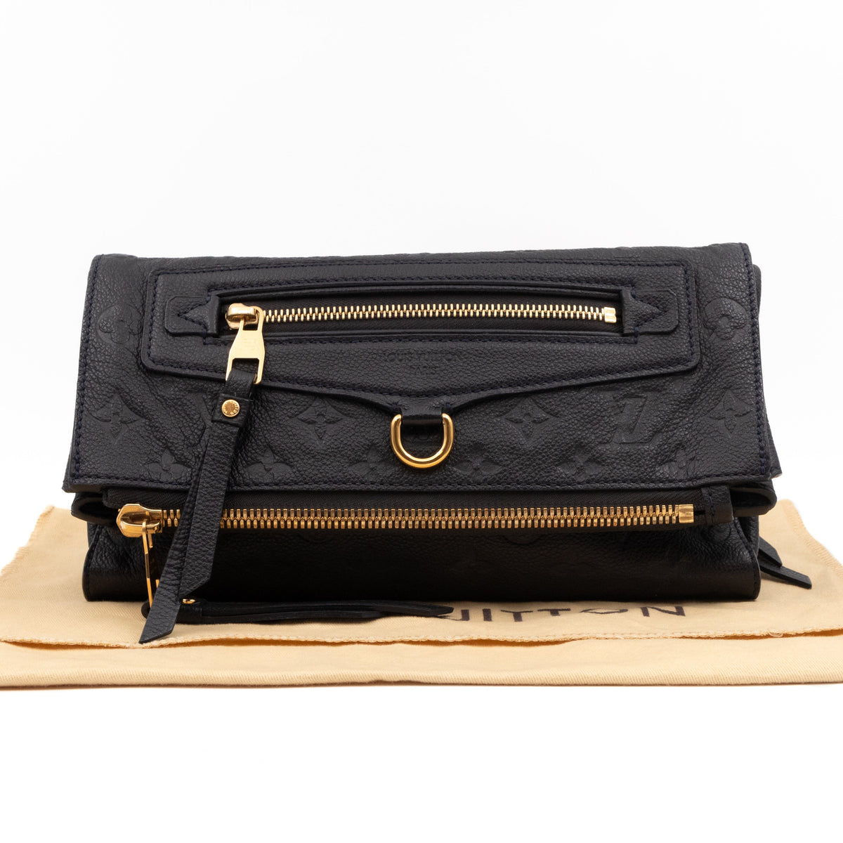 Petillante Clutch Bleu Infini Monogram Empreinte