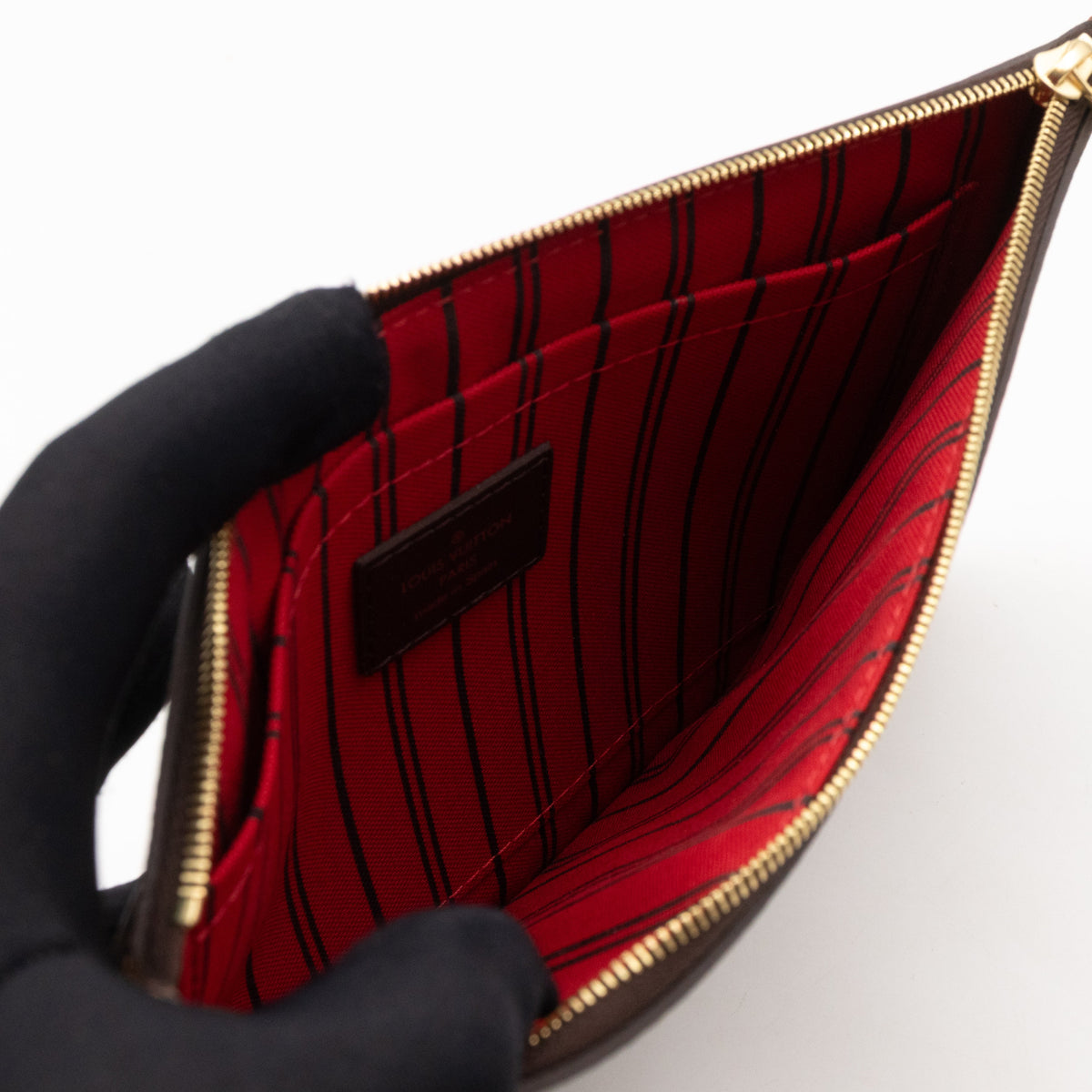 Louis-vuitton Neverfull Pochette Damier Ebene