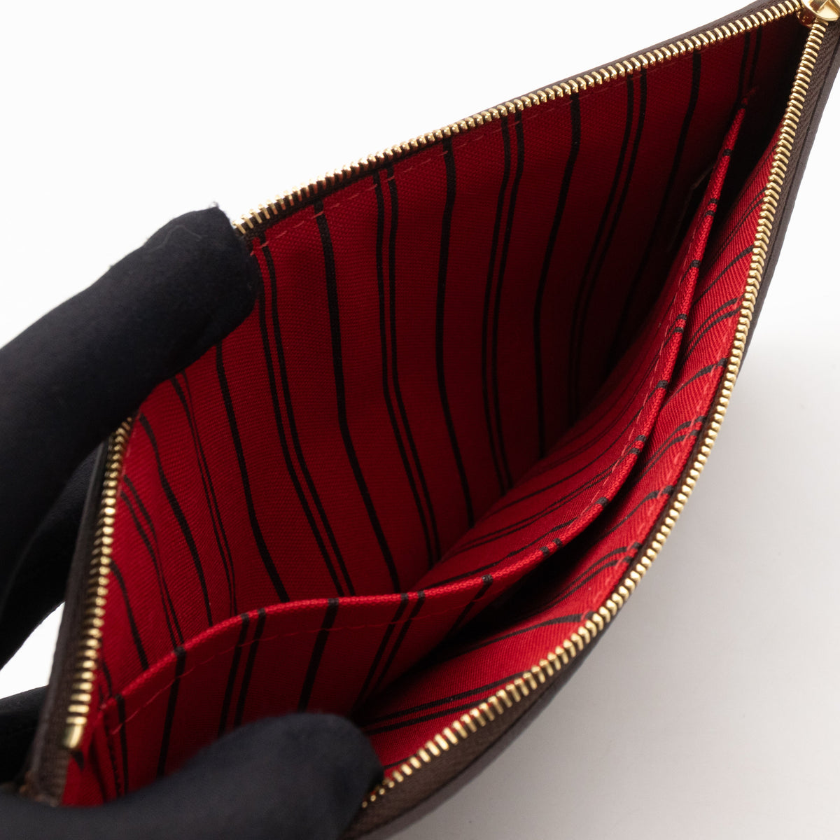 Louis-vuitton Neverfull Pochette Damier Ebene