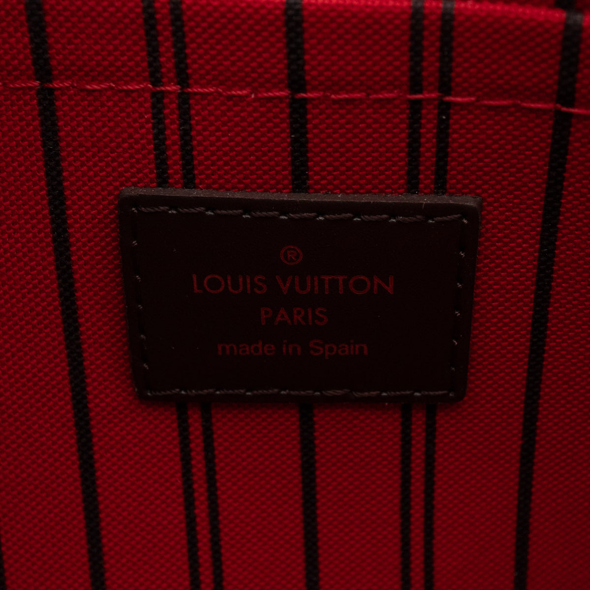 Louis-vuitton Neverfull Pochette Damier Ebene