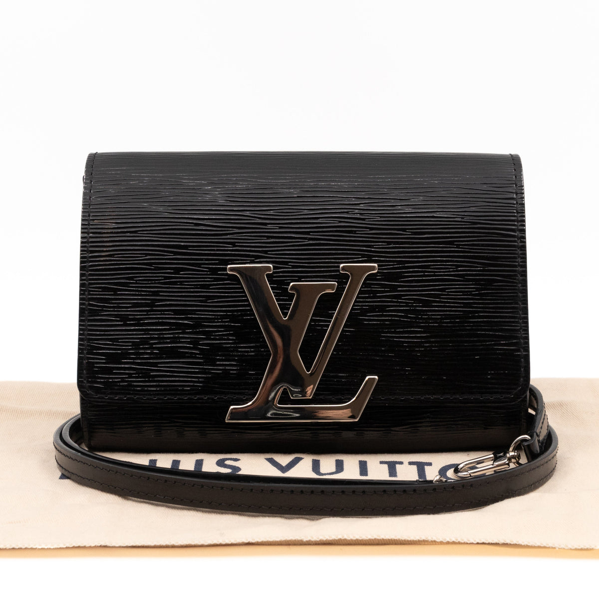 Louis-vuitton Pochette Louise PM Black Epi Leather