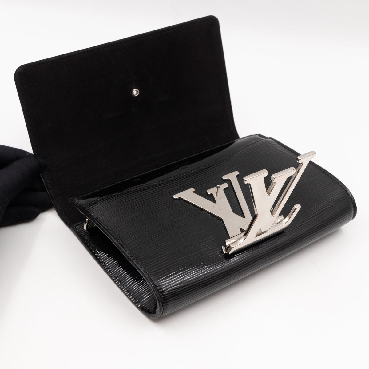 Louis-vuitton Pochette Louise PM Black Epi Leather