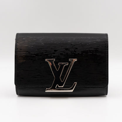 Louis-vuitton Pochette Louise PM Black Epi Leather