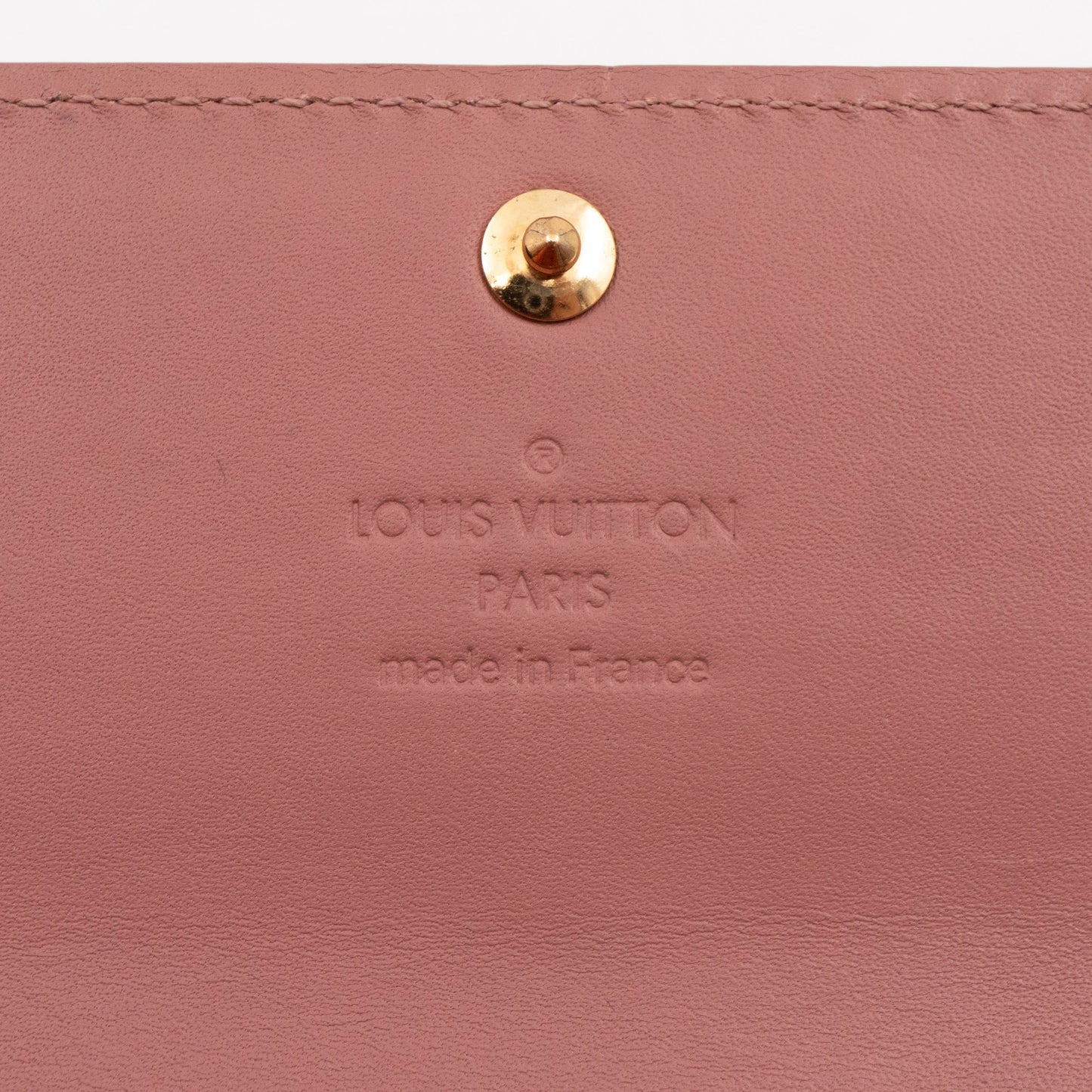Louis-vuitton Sarah Wallet Monogram Rose Velours Vernis Ikat