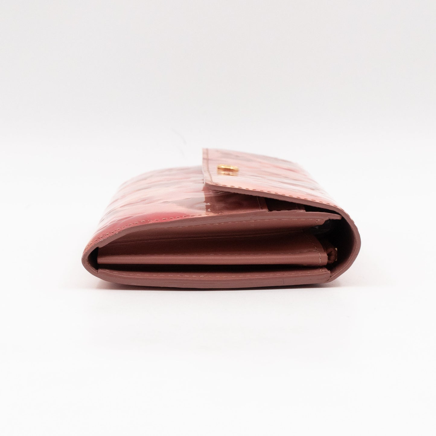 Louis-vuitton Sarah Wallet Monogram Rose Velours Vernis Ikat
