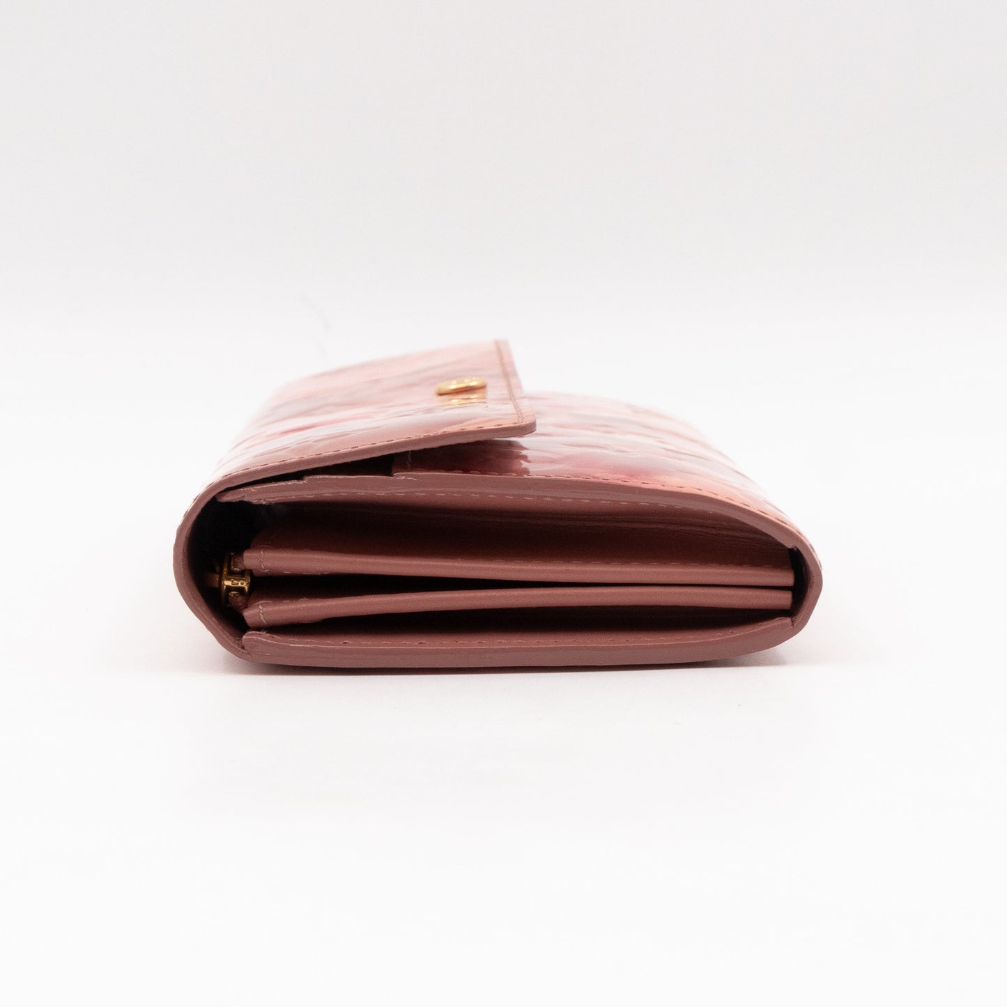 Louis-vuitton Sarah Wallet Monogram Rose Velours Vernis Ikat