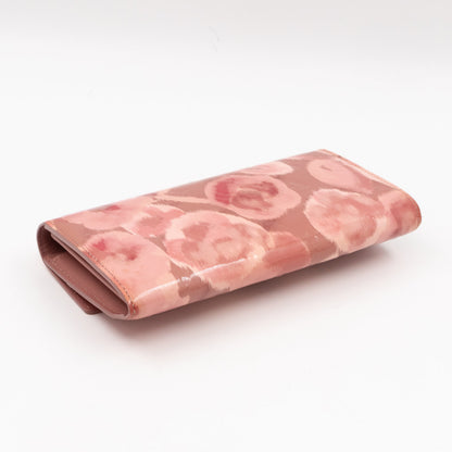 Louis-vuitton Sarah Wallet Monogram Rose Velours Vernis Ikat