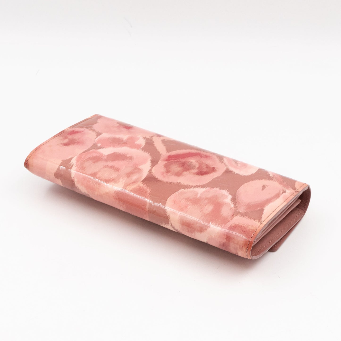 Louis-vuitton Sarah Wallet Monogram Rose Velours Vernis Ikat
