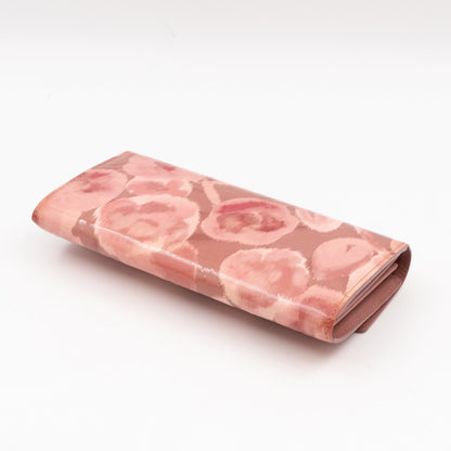 Louis-vuitton Sarah Wallet Monogram Rose Velours Vernis Ikat
