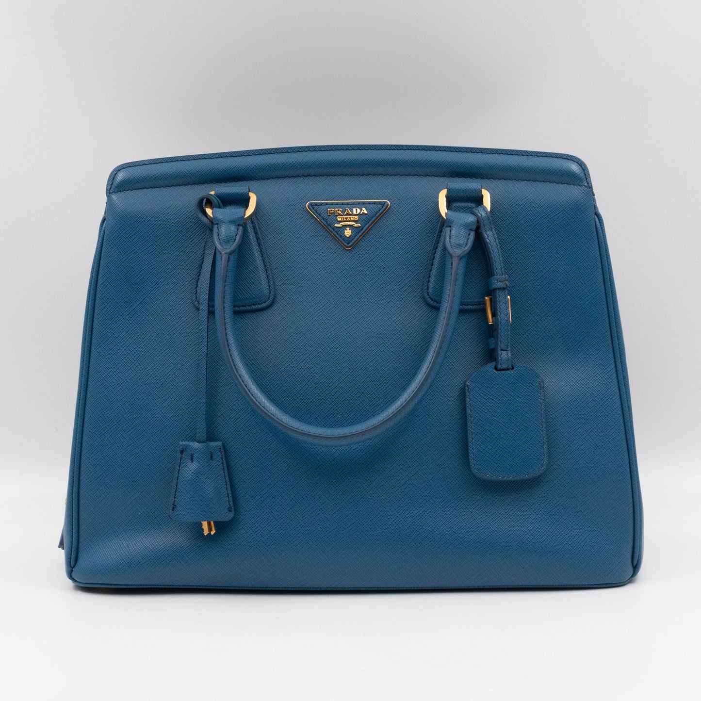 Parabole Tote Gobalt Blue Saffiano Lux Leather