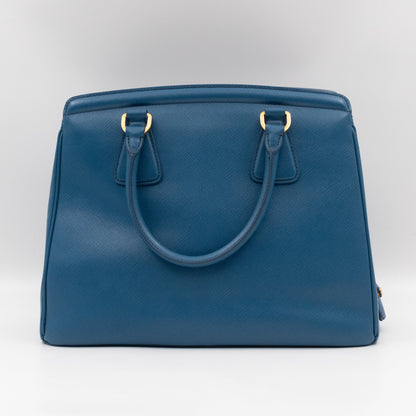 Parabole Tote Gobalt Blue Saffiano Lux Leather