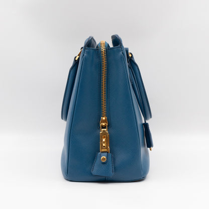 Parabole Tote Gobalt Blue Saffiano Lux Leather