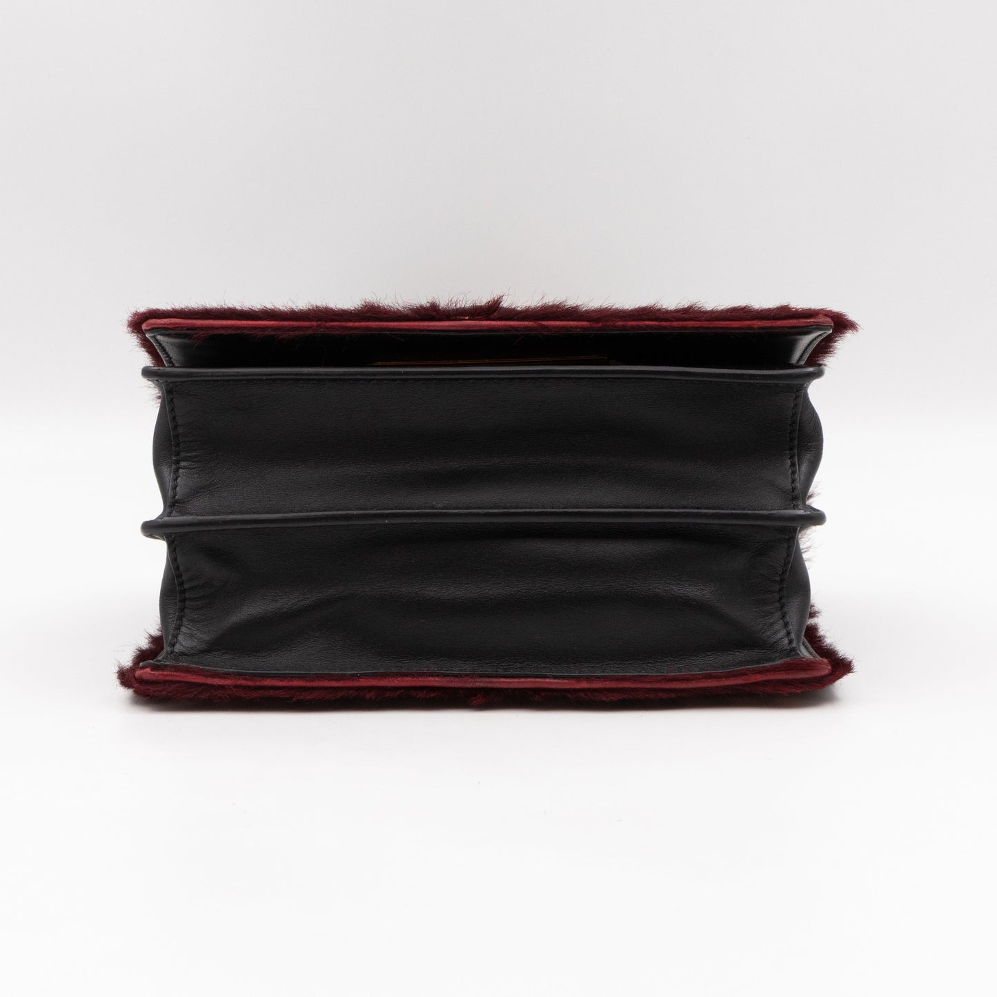 Cahier Calf Hair Calfskin Granato Black & Gold