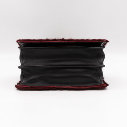 Cahier Calf Hair Calfskin Granato Black & Gold
