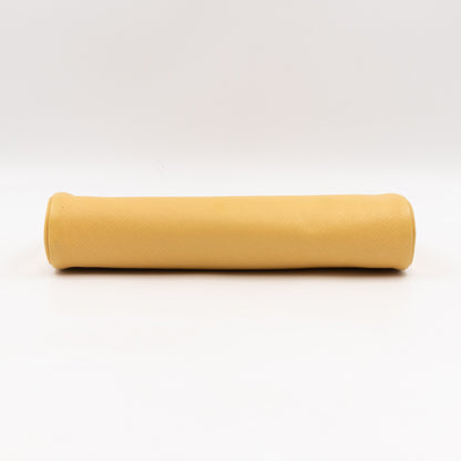 Clutch Yellow Saffiano Leather