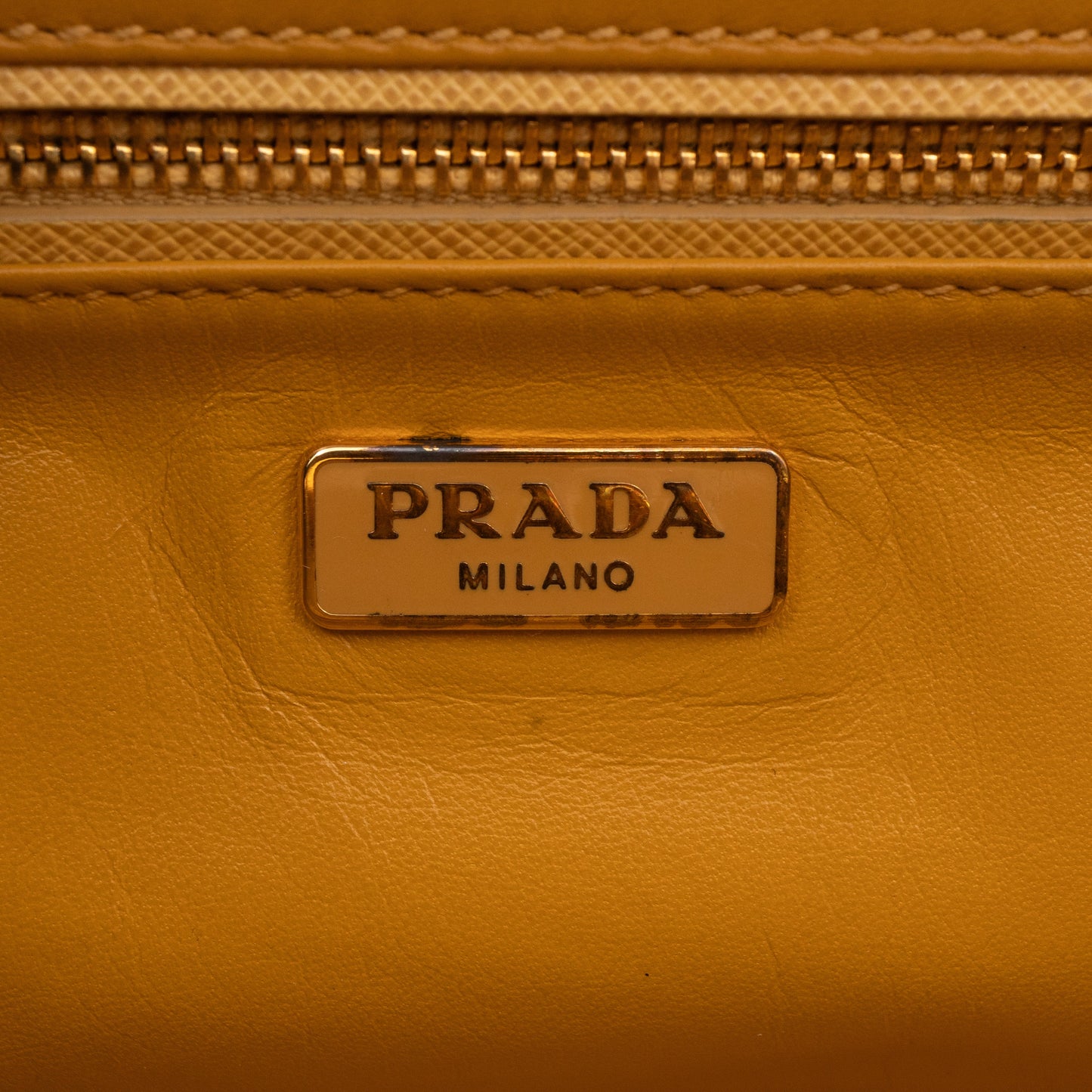 Clutch Yellow Saffiano Leather