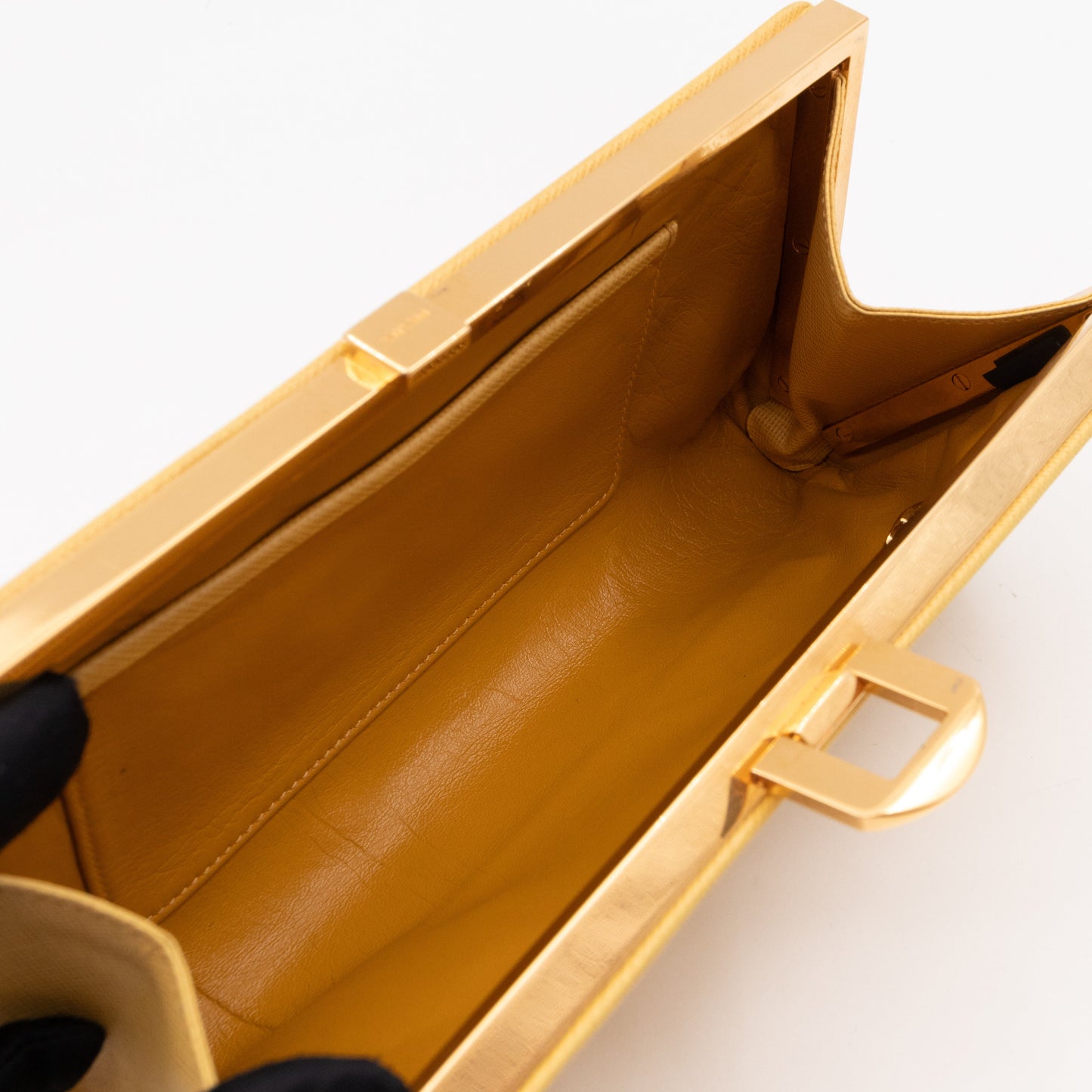Clutch Yellow Saffiano Leather