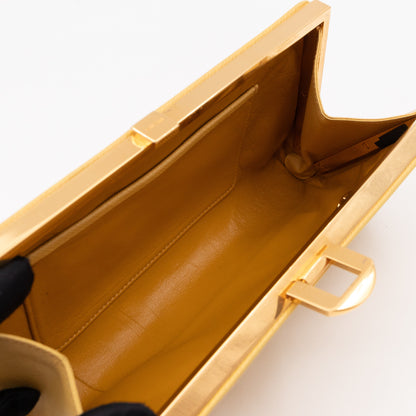 Clutch Yellow Saffiano Leather