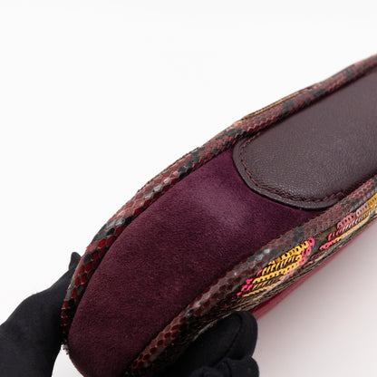 Louis-vuitton Savage Cub Clutch Rose Monogram Sequins Python
