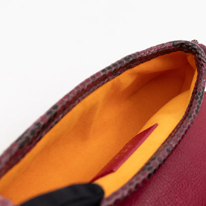 Louis-vuitton Savage Cub Clutch Rose Monogram Sequins Python