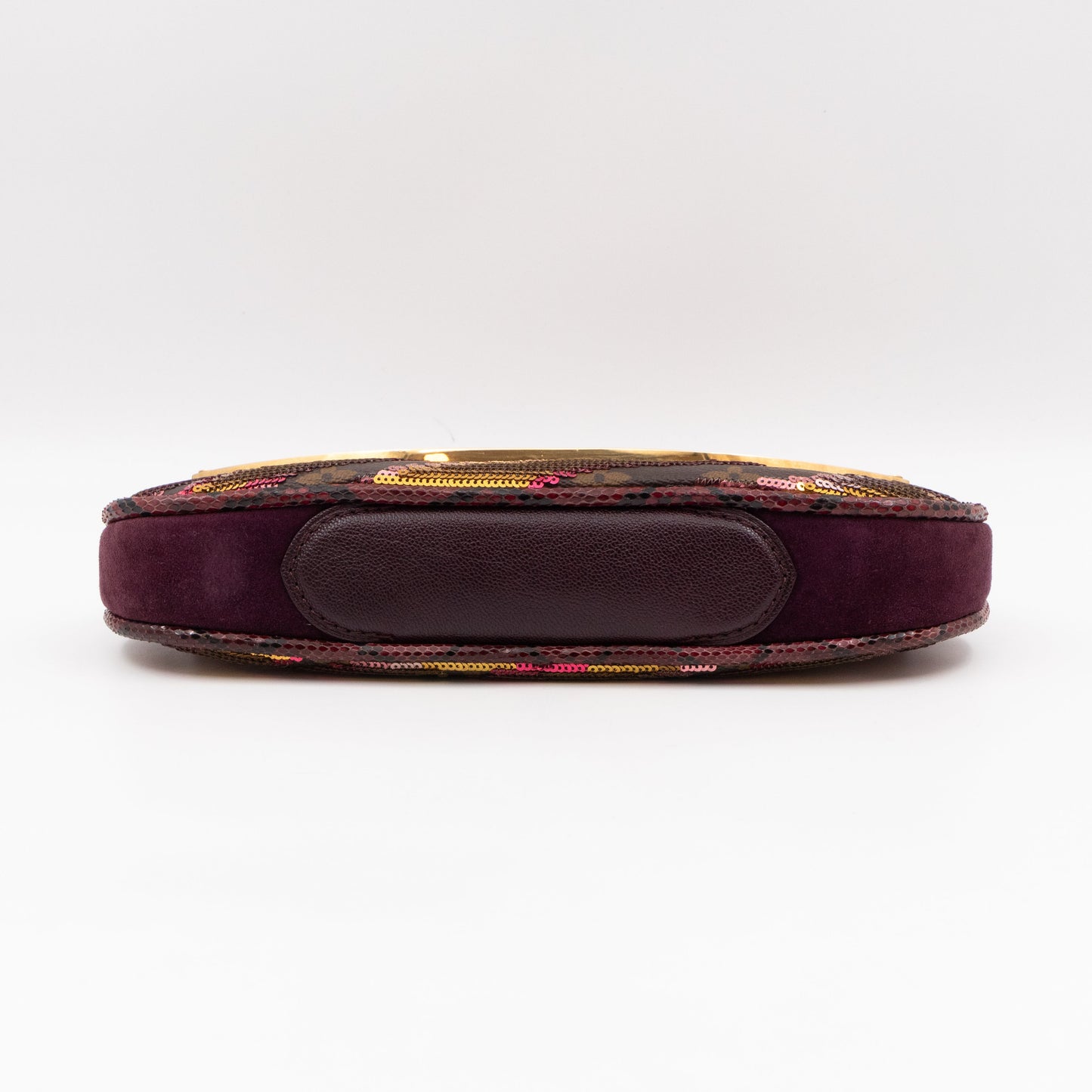 Louis-vuitton Savage Cub Clutch Rose Monogram Sequins Python
