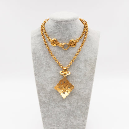 Vintage Coco Braided Diamond Necklace