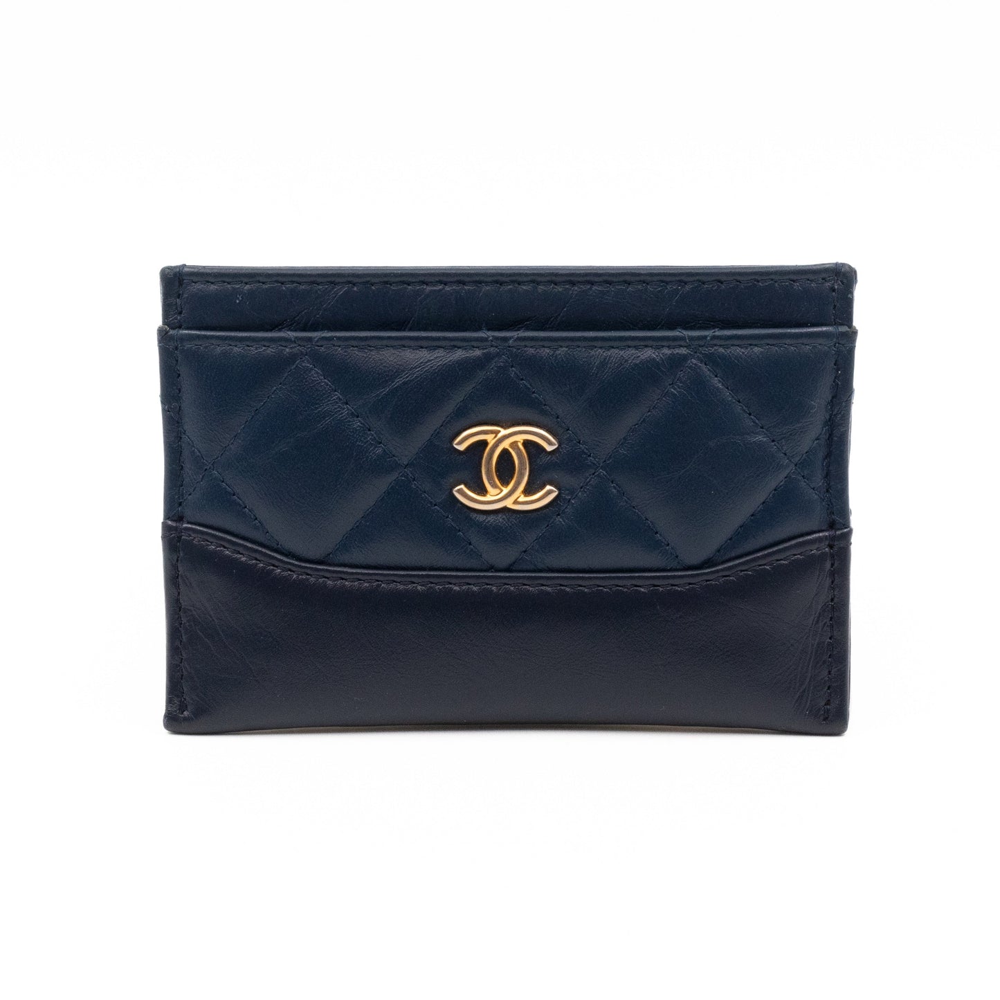 Gabrielle  Holder Blue Leather